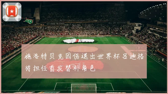 施洛特贝克因伤退出世界杯吕迪格将担任首发替补角色